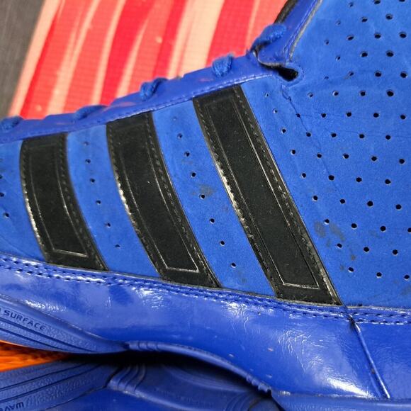 Size 13 - Adidas Adipure Men Blue Solid Black - Picture 13 of 16